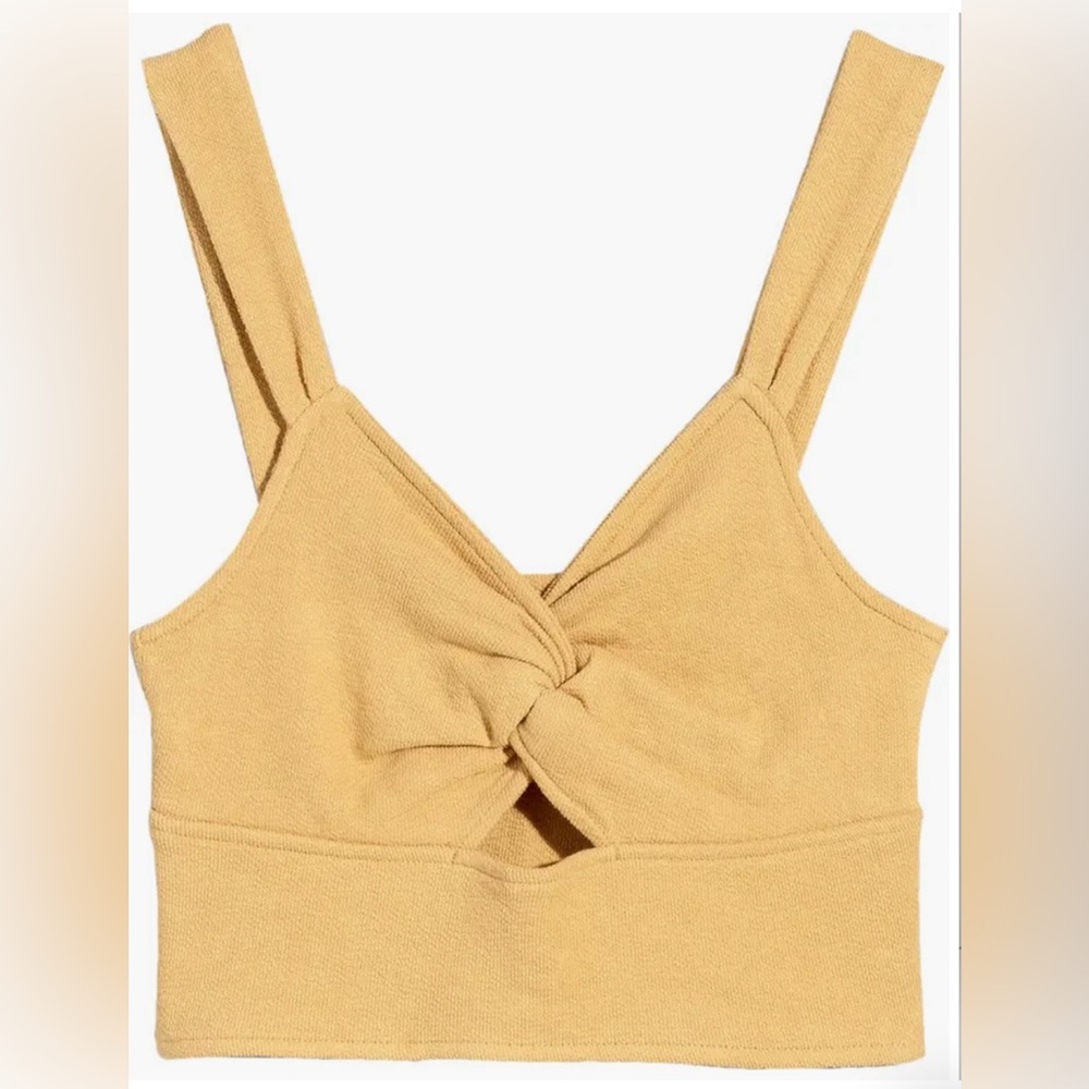 Madewell NWT Cutout Knot Front Tank Top